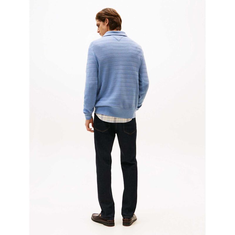 Tommy Hilfiger Stripe Structure Zip Mock image number 1